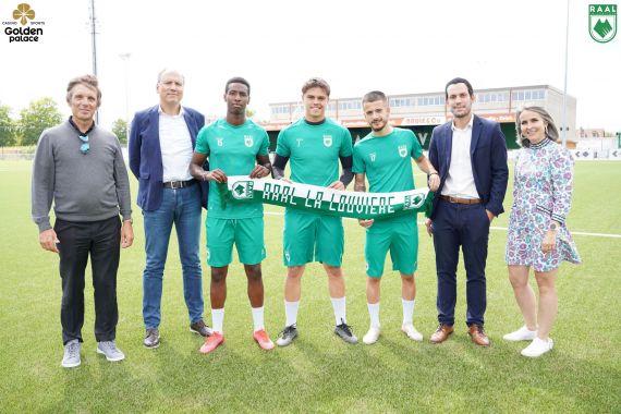 Golden Palace devient sponsor de la RAAL La Louvière pour 3 saisons